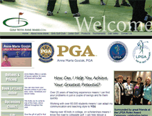 Tablet Screenshot of golfwithannemarie.com